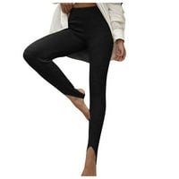 Ženske joge hlače Čvrsto boje visoke strukske trake i tanki korak na nogama za žene za žene