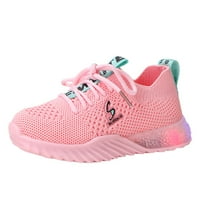 Dječja cipela za djecu Dječja sport LED casual Svjetlosni slovo Pokreni dječake TODDLER tenisice Pink