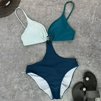 Ženski kupaći kupaći kostimi personalizirana boja podudarajuća hlače nagnuta bikini kupaći kostimi Bikini za žene