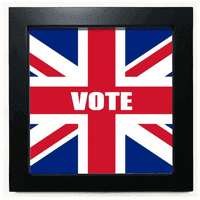 Britanija Velika Britanija zastava glasova za opće izborne crne kvadratne osoblje zidne tablete