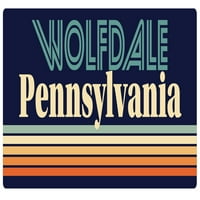 Wolfdale Pennsylvania Vinil naljepnica naljepnica Retro dizajn