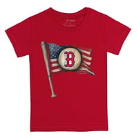 Mladića Tiny Turpap Crvena Bostonska crvena majica za zastavu Baseball