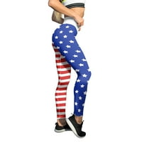 Joga hlače za žene Patriotske američke američke zastave Custom borba gamaše mršave hlače za jogu trčeći