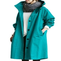 Ženski kaputinski kaput dugi rukavac vjetrobransko jakna s dugim rukavima, labavi kaput jeseno odijelo