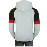 Outfmvch džemperi za muškarce Sport i slobodno vrijeme zadebljani pamučni ubod Kontrastni džemper dukseri