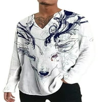 Grianlook muns casual nepravilno bluza za bluze cvjetni tiskani leptir print pulover sportskih majica