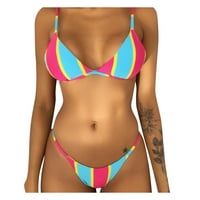 Ženski kupaći kostimi Bikini High Struk Tummy Control Dvije kostimi kupaći kostim
