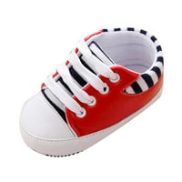 Yinguo cipele za djevojčice Dječji krevetić mekane jedine protuklizne tenisice za zavojne cipele crvene