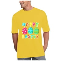 Uskrsna majica Uskršnja jaja sretni uskrsni ispis Muškarci i žene Labavi plus veličine kratkih rukava