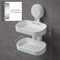 SOAP SOAP SOAP Snažni vakuum usisni držač sapuna, jaka držač spužve za tuš, kupatilo, kadu i sudoper,