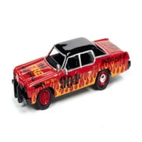 Dodge Monako, sjaj crvena s crnim krovom - Johnny Lightning JLSF017 48A - Scale Diecast Model igračka