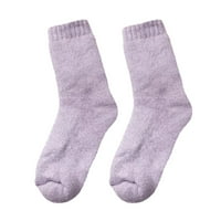 Heiheiup Ženski zadržati topla čarapa čista boja uznemiruju lagane pamučne čarape wombat čarape