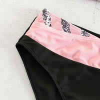 Ženski ljetni seksi dva bikinija ispisana kupaći kostimi Tržni kontrolni prelaz Prednji atletski kupalište