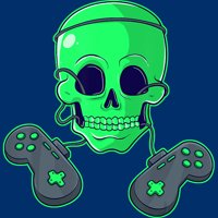 Halloween Skeleton Skull CrossBones Video Gamer Boys Royal Blue Graphic Tee - Dizajn od strane ljudi