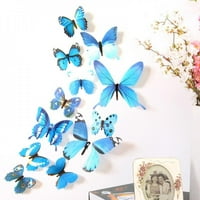 Prodaja čišćenja PVC 3D leptir zidne naljepnice naljepnice za dekor za djecu Dječje sobe Ljepivo Zidna