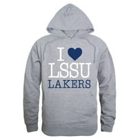 Ljubav LSSU jezero Superior Državni univerzitet Lakers Hoodie Duks crna mali