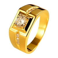 Prsten za žene gospodin temperamentni temperament 24K zlatni muški dominirajući vječni zaručni zaručni
