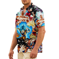 Muška havajska majica Dragon Ball tiskani atraktivni dizajnerski gumb niz ljetne majice za muškarce