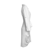 Ženska haljina elegantna dugih rukava s ramenim remenom Gumy Žene vanjska odjeća Streetwear Soft Cool