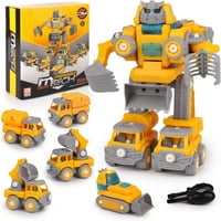 Dječji igrački automobil u transformaciji Robots Toys, Građevinski igrački automobili Vozila, stabljika