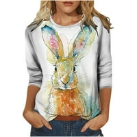 Ženski vrhovi 3D životinjski tiskani košulja Van Gogh TEE V-izrez majica Shirt Ljetni lagani pulover