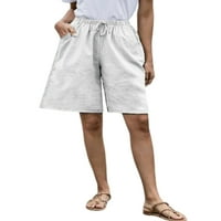 Paille Dame Ljeto Plaže Kratke hlače Ravne noge Bermuda kratke hlače Midrista mini pant za vrećaste
