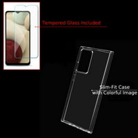 Slim-Fit Gel TPU modna futrola za telefon za T-Mobile Revvl 5G, sa zaštitnim zaslonom od kaljenog stakla