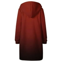 Ženski kaputi Ženski gradijentni dukseri dugih rukava Dugi kaput dugi zimski kaputi za žene