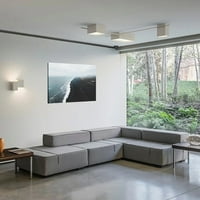 Obalna linija Ispis platna Zidno umjetnički dekor, horizontalna verzija umjetnička djela Moderni kućni