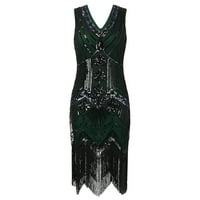Baberdicy Mini haljina Ženska moda 1920S Vintage casual gotička haljina plus veličina Tvrd Tassel 20s