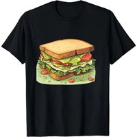 ukusni crtani sendviči žene na vrhu vrata seksi crne boje smiješne ljetne ženske meke majice grafička