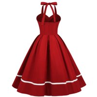 Vintage patchwork primaju struku velike ljuske 50-ih haljina suknja ženska casual haljina rd m
