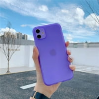 Toyella fluorescentna koža osjeća TPU iPhone Case Purple iPhone12