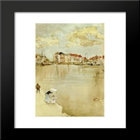 Napomena u zlatu i srebru - Dordrecht uramljeni umjetnički otisak James McNeill Whistler