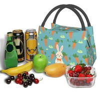 General Bunny uzorak šarene životinje izolirana torba za ručak
