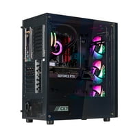 Velztorm Archu Gaming Desktop crna, Port za prikaz, GeForce RT 8GB, AIO, RGB ventilatori, 750W PSU,