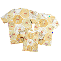 Majica Porodična odijela Winnie The Pooh Comfort Colors Thirt Moderan kratki rukav Crew Majica Majica