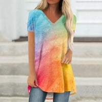 Košulje za žene Grafičke teže Okrugli vrat Dressy Ležerne prilike ljetne majice kratke rukave Plus size