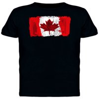 Grunge Canada četkica zastava majica - majica -image by shutterstock, muški mali