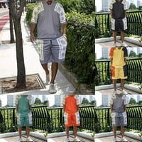 Muški ljetni set casual majice kratkih rukava odijelo za dvostruke kratke hlače 3D