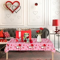 Dan zaljubljenih za Valentine Dan Heart uzorak sa bojama Ljubav obostrana trpezarija Kuhinja pravokutni