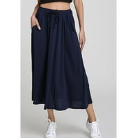 Žene Ljeto Long Maxi suknje Solidne suknje za suknje u boji Club Basic Leisure Dailyer