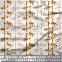 Soimoi Japan Crepe Satin Tkanina Giraffe Kids Ispiši šivanje tkanine