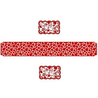 Cleance, Dekoracija zastava za: Dan zaljubljenih za zastavu Crvena pletena zastava ljubavi