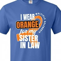 Inktastic Nosim narančastu za moju sestru u majici sklerozom sklerozom