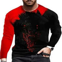 HAITE MUS MAJI MAJICE CACT CACT T majice Dugi rukavi Tors Muške bluze Muška životinja štampano pulover