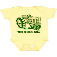 Inktastic ovo je kako se kotrljaju traktor GRN poklon dječak za bebe ili dječji dječji bodysuit