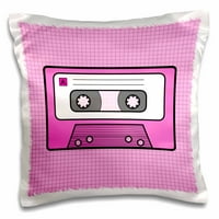 3Droza Slatka dizajn crtanog filma na ružičastom - retro mi traka - jastuk, by