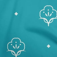 Onuone pamučne fleke tirkize Plava tkanina Blok DIY odjeća prekrivajući tkaninu Ispis tkanina sa dvorištem