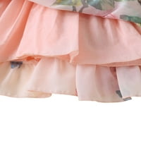 Musuos Kids Baby Girls Modni off ramena cvjetna haljina haljina stilske haljine za djecu djevojke